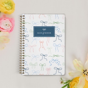 Maid of Honor Wedding Planner, Shower & Bachelorette Planner, Maid of Honor Proposal, Wedding Notebook and Organizer, Colorful Darling Bows