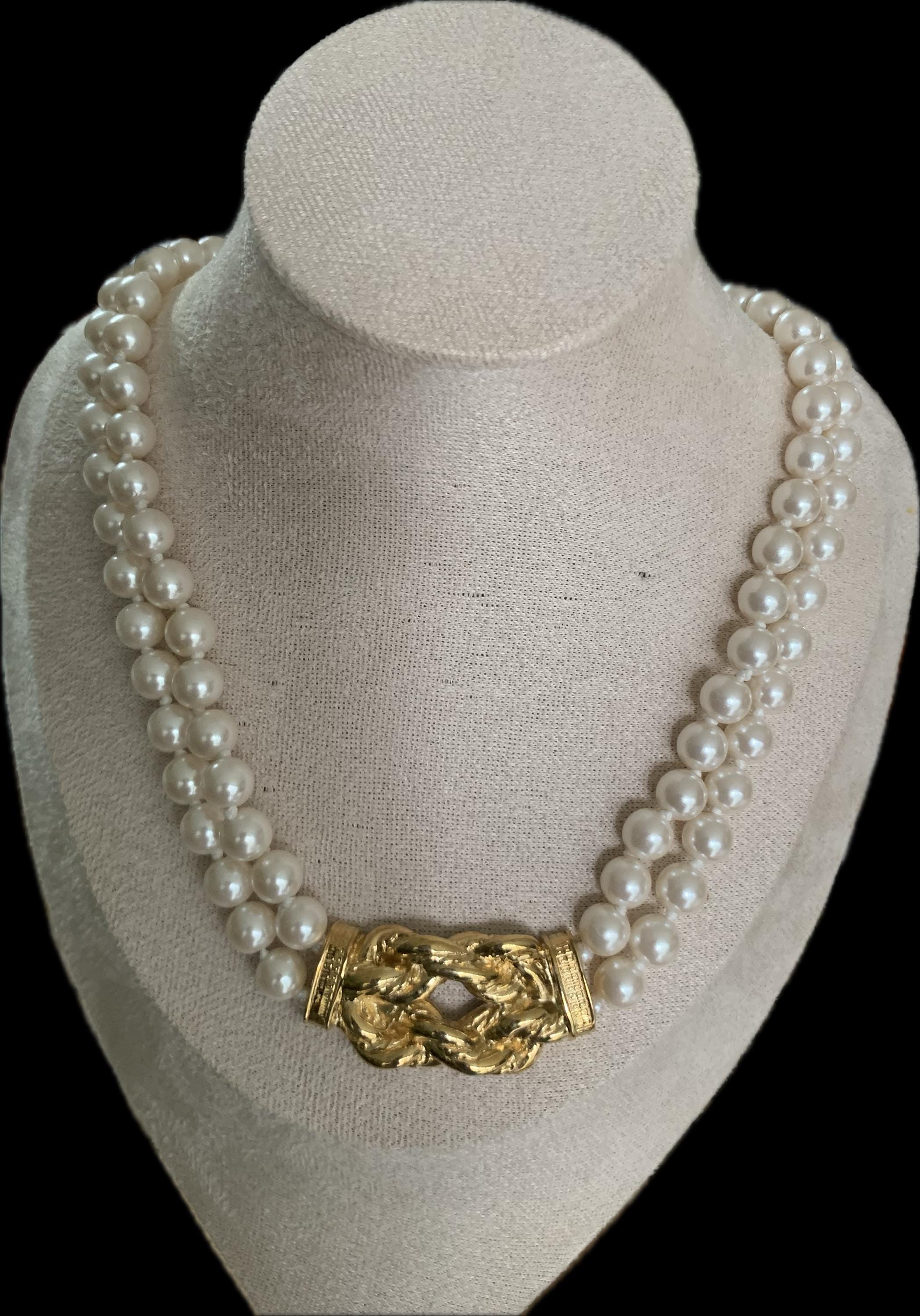 ジバンシー　ネックレス　パール　ゴールド　ビンテージ VINTAGE GIVENCHY ジバンシー ネックレス ゴールド ヴィンテージ