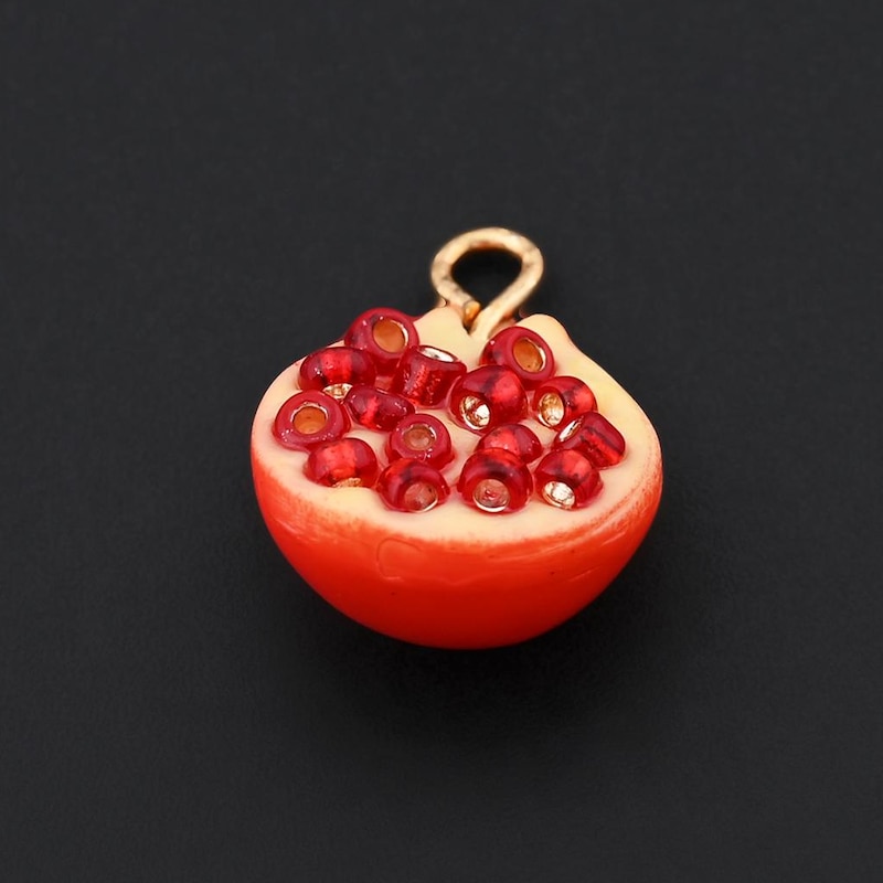 Pomegranate Charm - Etsy