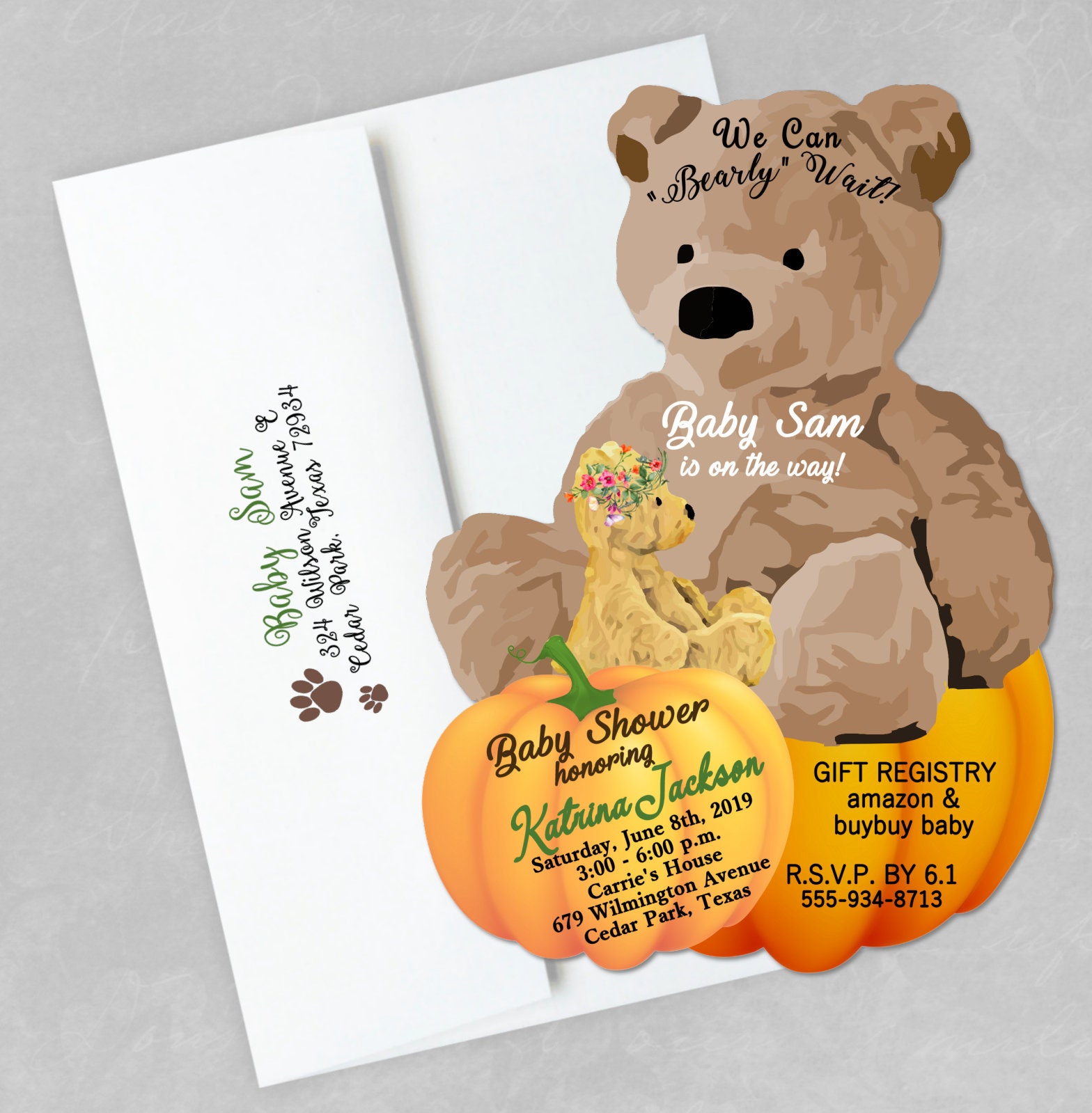 sams baby shower invitations