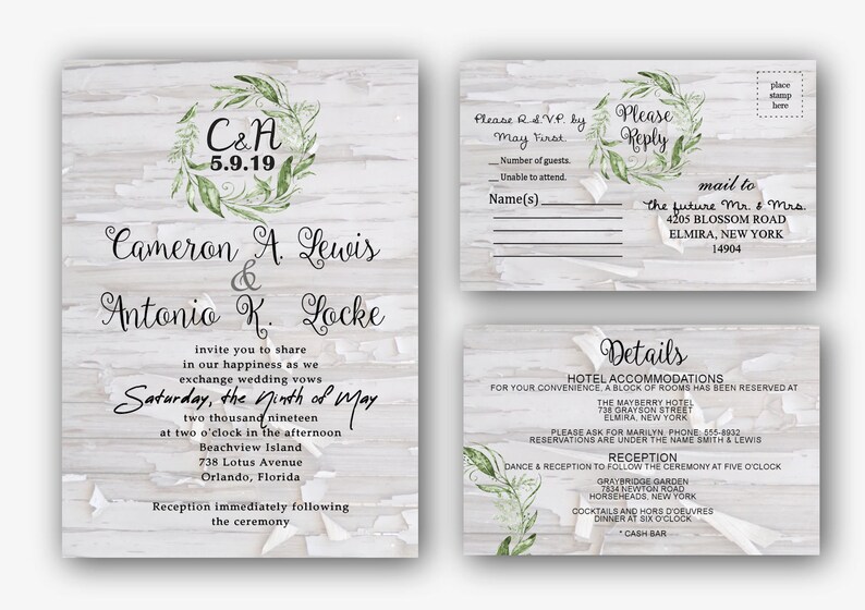 Paper Party Supplies Barn Wedding Invitations Western Country