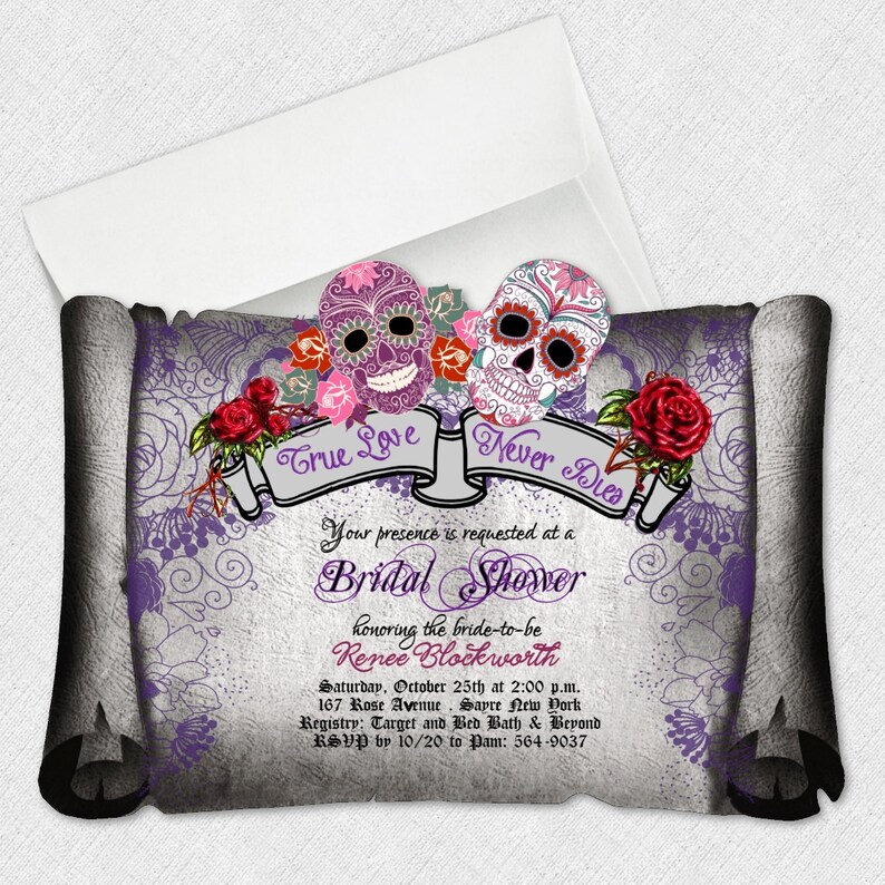 sugar-skull-invitations-day-of-the-dead-invitation-bridal-etsy