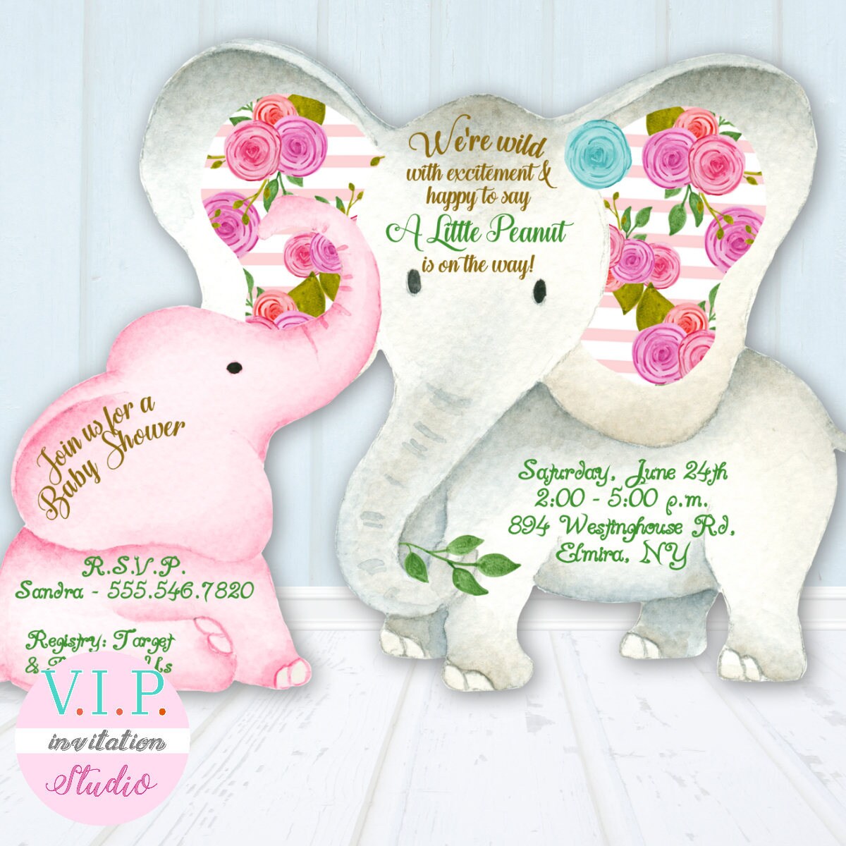 Personalized Boy Or Girl Elephant Baby Shower Invitations With Envelopes Set Of 20 Invites Personalized Boy Or Girl Elephant Baby Shower Invitations With Envelopes Set Of 20 Invites
