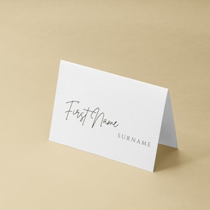 Noms de lieux de mariage de luxe | Design simple et élégant | Couverts de mariage | Papeterie de mariage | Entièrement personnalisé pour vous