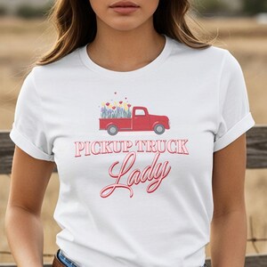 Retro TruckHer T-Shirt: Western Graphic Tee for Women Truck Lovers