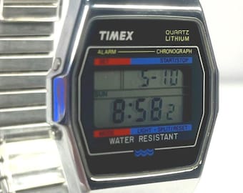 Timex digital octagon Quartz Lithium WR