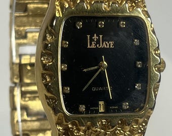 激レア！！ Gruen nugget クオーツ 不動品 タイラーザクリエター Vintage Gruen Women's Quartz Watch: Gold Plated Nugget Band, 6