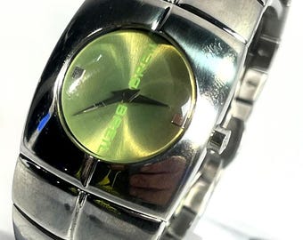 Breil Griffe Women 25mm Quartz Steel Green Dial Watch, New Battery