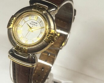 Vintage Anne Klein Gold Roman Numerals Classic Watch - Etsy display picture 2