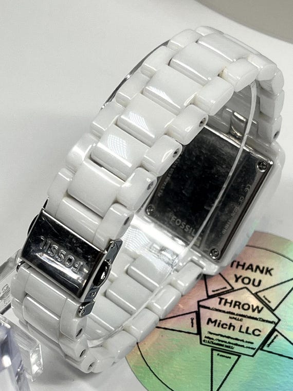 Fossil Ceramic Tank Rectangular Case Mother of Pe… - image 6