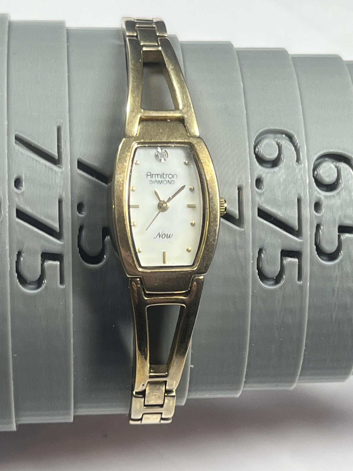 Armitron NOW Real DIAMOND Mother of Pearl Women\'s gorgeous Wristwatch! Armitron Women main image 2