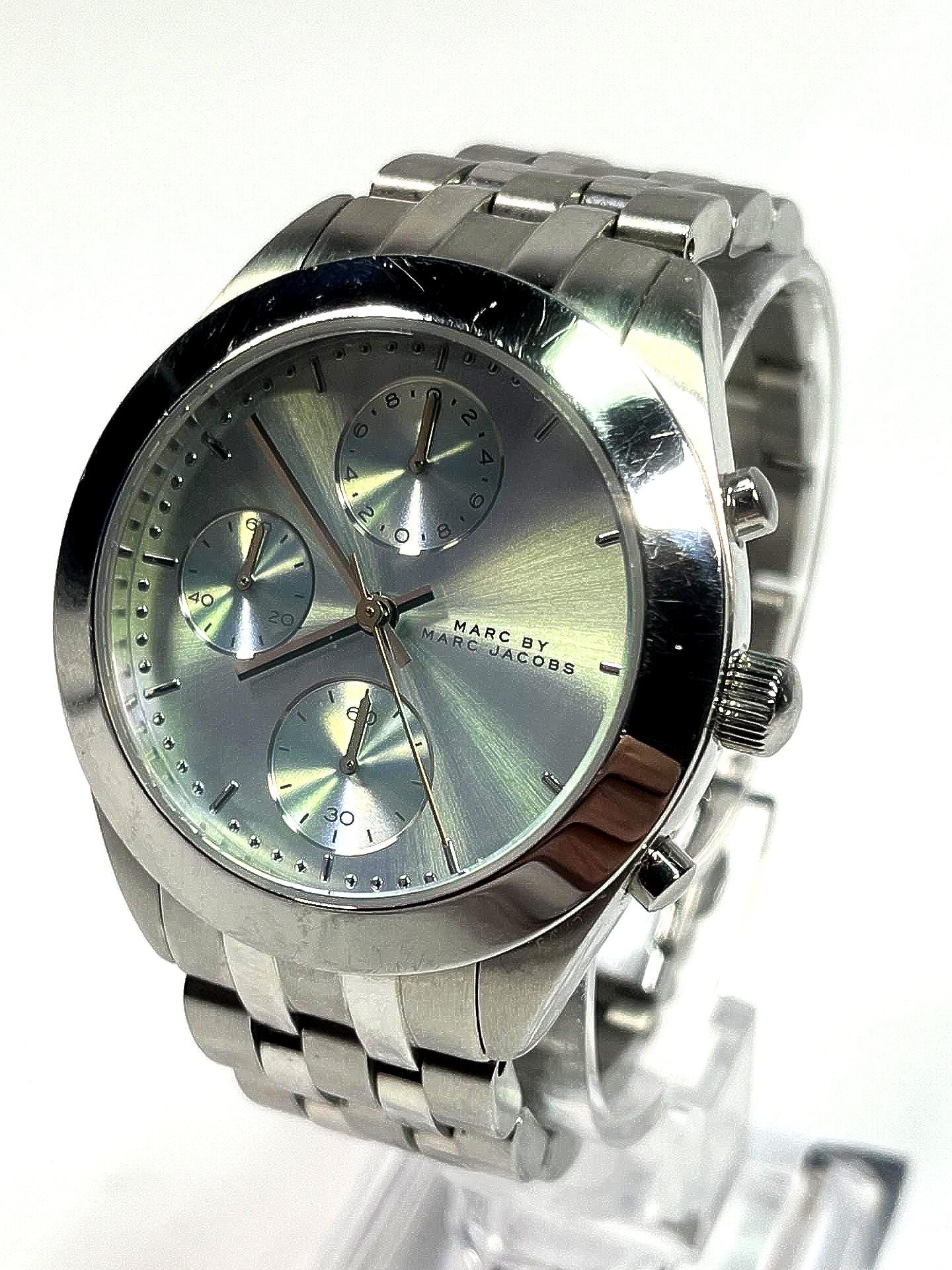 Marc by Marc Jacobs Silver Chronograph Watch Marc by Marc Jacobs Grey Steel Chronograph Watch 40 mm  main image 4
