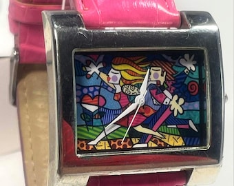 Romero Britto. features the "Marry Me" artwork by Brazilian neo-pop artist 40 x 30mm