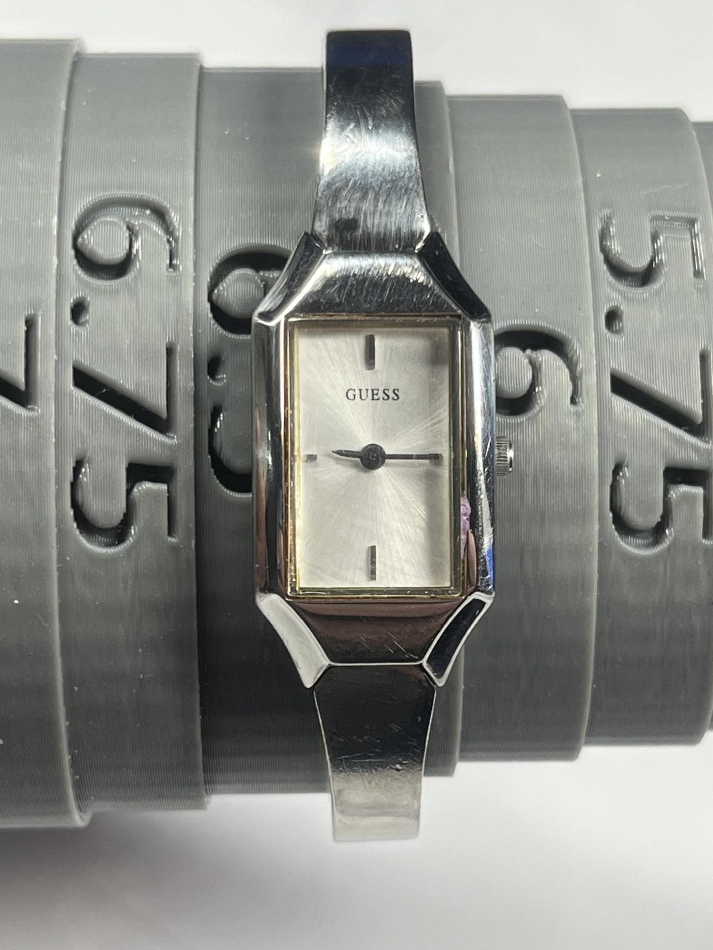 Vintage Guess Watch for Women Silver Tone Rectangular Face  display picture 1