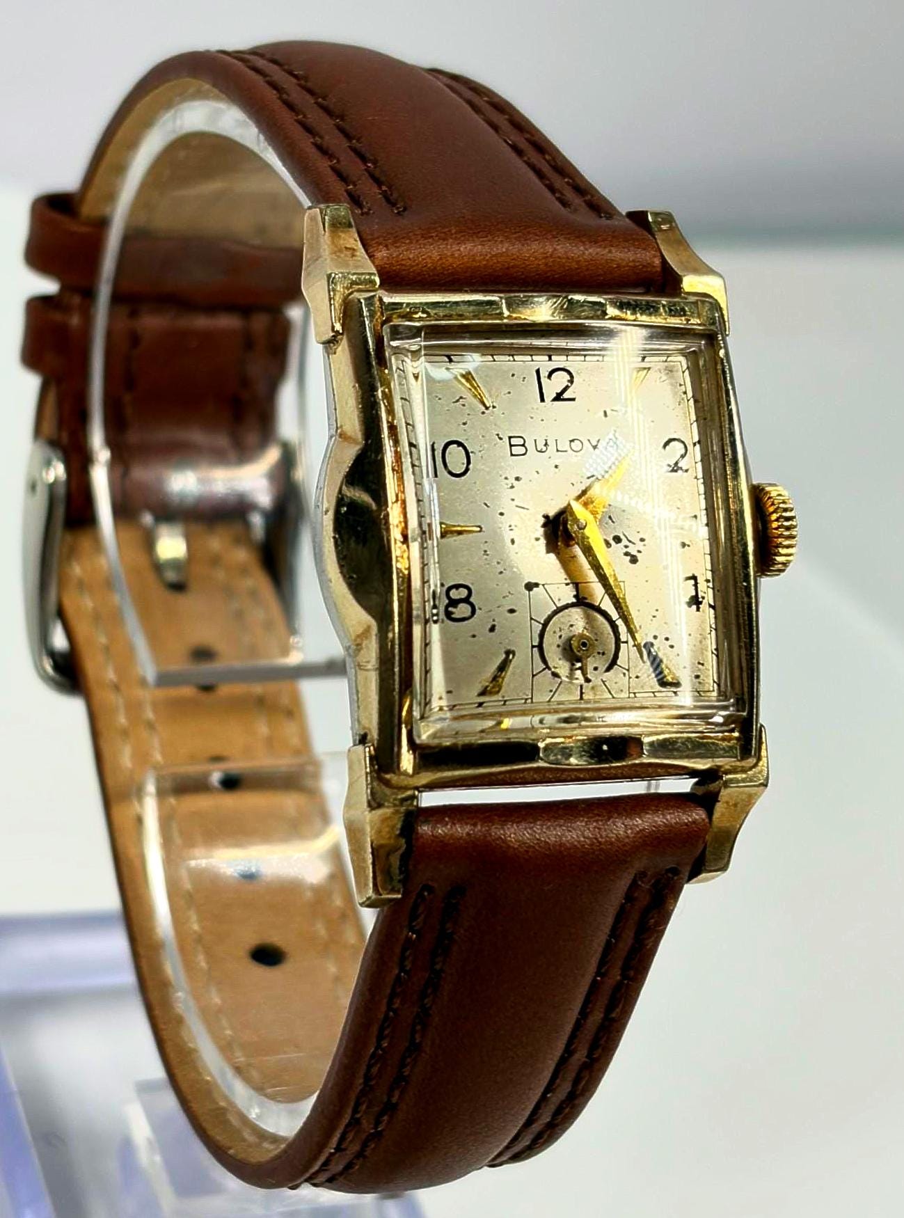 Vintage Watch Set with Black & Brown Leather Bands | Carevale by Bulova + Merit Bulova Brown Watches for Women | Mercari main image 2