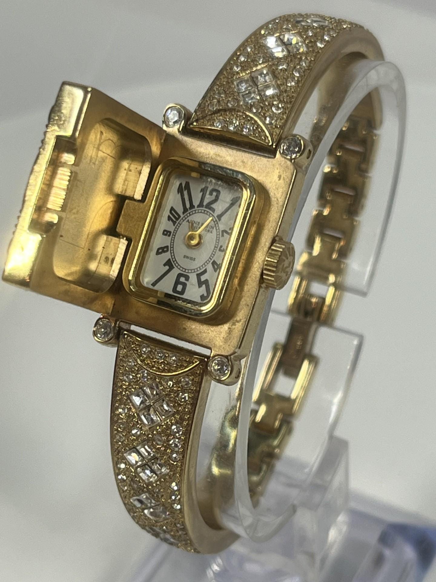 Saint Honoré Paris Diamond Mother of Pearl Bangle Watch Swiss Made 710334.2 Swiss Diamond Watch - Etsy main image 3