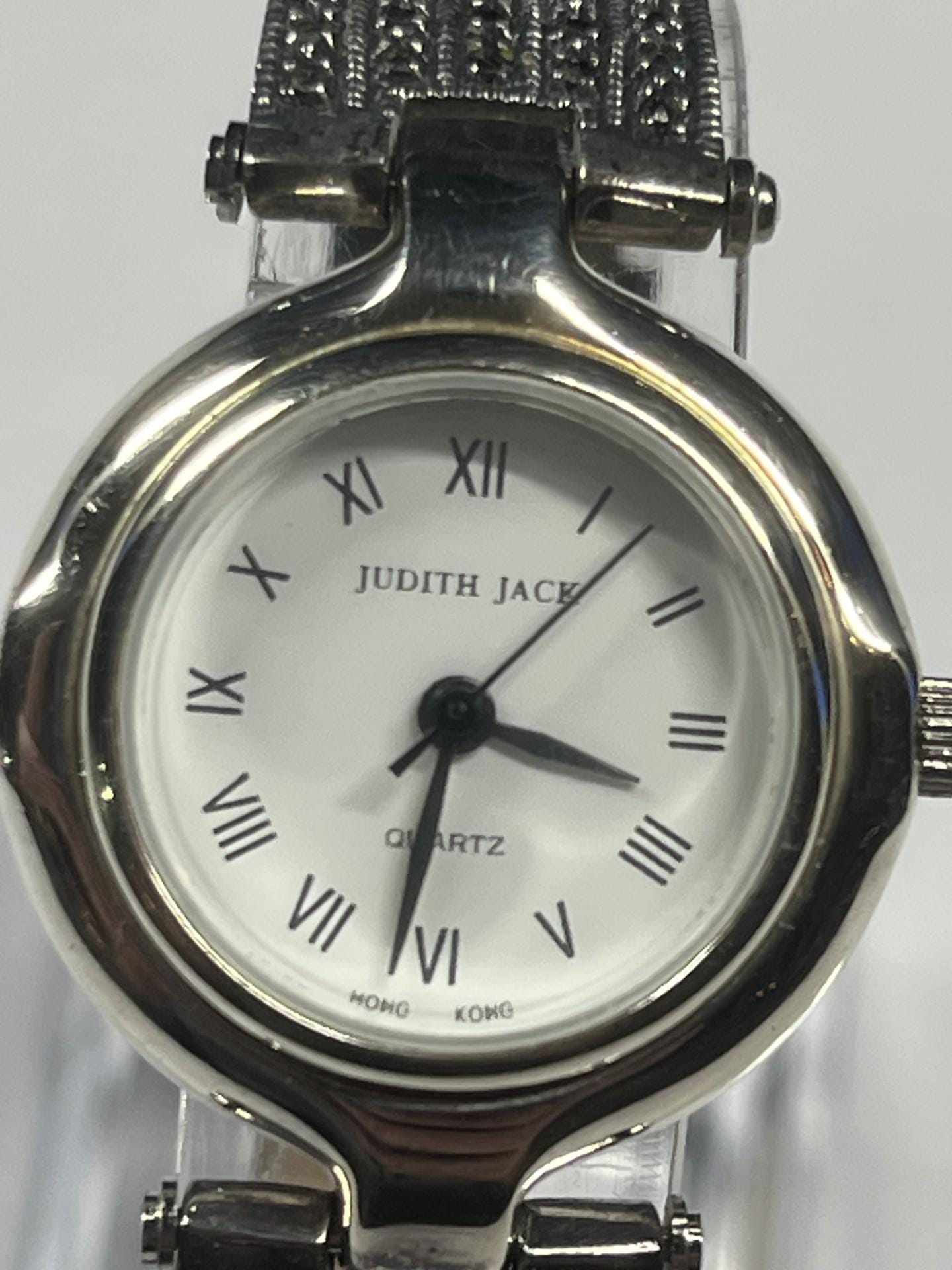 VINTAGE RARE Judith Jack Watch (quartz) Sterling & Marcasite