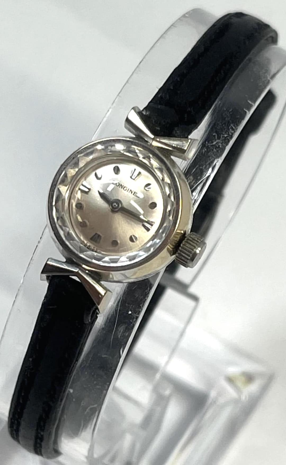Rare Longines Ladies Cocktail Watch 10K Gold Case + Band 17mm Vintage Rare Longines Cal 5LN Ladies Cocktail Watch 10K Case  main image 2