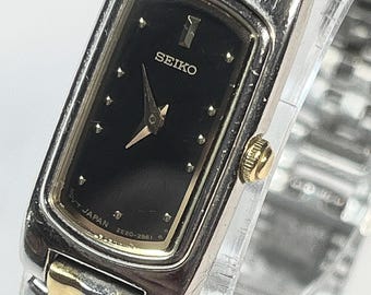 Vintage SEIKO 90s Bracelet Silver Tone Watch , Japan Made 