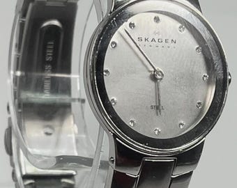 SKAGEN Denmark All Stainless Steel Ultra Slim Unisex Watch  display picture 3