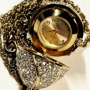 Suzanne Somers Gold and Pearl Watch Suzanne Somers Stainless Steel Band Wristwatches for sale | eBay main image 2
