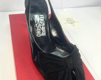 Salvatore Ferragamo 10B slingback heels. 1980's Barely worn.