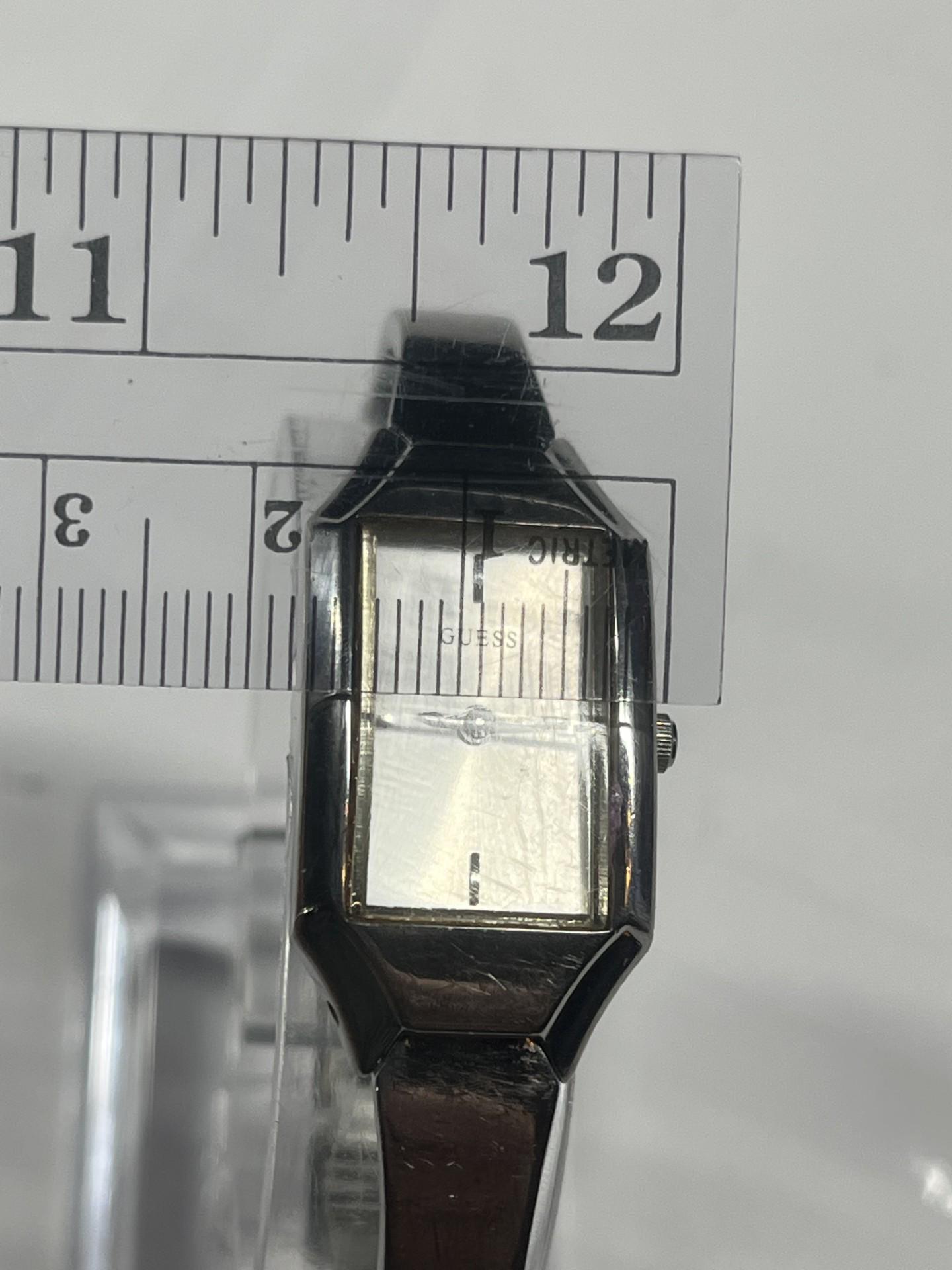 Vintage Guess Watch for Women Silver Tone Rectangular Face  display picture 2