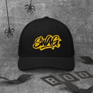 Swag Trucker Cap – Stylish snapback cap with a retro look | Unisex baseball cap for men/women | Cool streetwear hat for summer/festivals