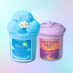 Kit Relaxante de Slime | Aromas de Lavanda, Baunilha e Limpeza Fresca | Alívio do Estresse | Presente Sensorial