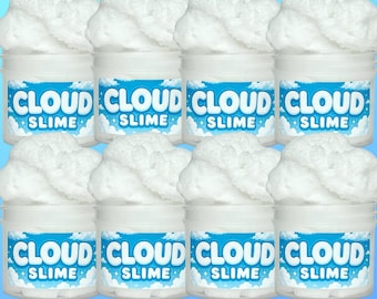 Cloud Slime Party Bundle | White Fluffy DIY Slime Activity (2 oz)