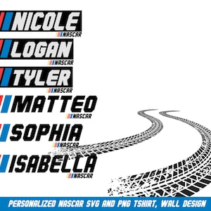 Nascar Customization - SVG and PNG Files + Font File