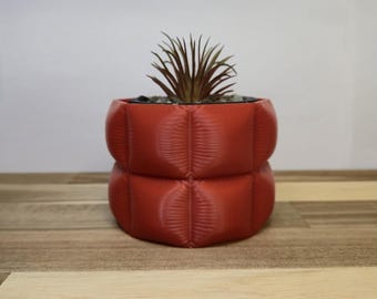 3d Printed Bubble Planter | Cushion Textured Indoor Plant Pot | Modern Bubble Plant Pot for Home | Desk or Office Decoration