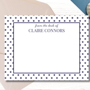 Carte de correspondance personnalisée étoilée – Modèle de toile modifiable | Papeterie imprimable, cadeau pour elle