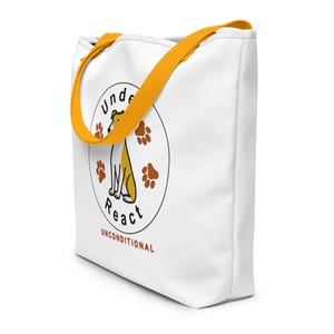 Dog Lover Canvas Tote Bag: Playful Puppy Design – Reusable Canvas Tote Bag
