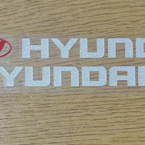 2x Car Door Handle Vinyl Decal Stickers for Hyundai – White Graphics