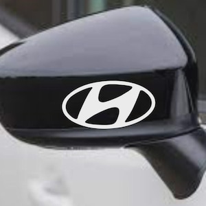 2x Hyundai Vinyl Decal Stickers – For Wing Mirrors, Windows, Bumpers & Drift/Dub Styling