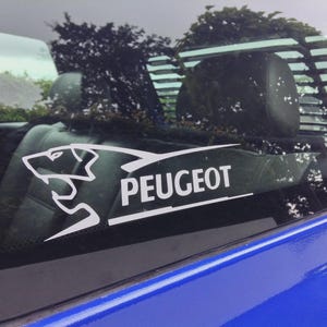 2x Peugeot Side Graphics Stickers – For Quarter Glass
