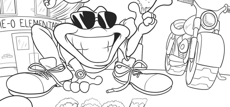 Fun Figure Col9ur In Funky Fun! Printable Coloring Pages - Etsy