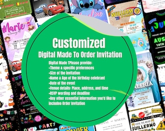 Custom Canva Template - Made to Order Digital Download | Personalized Design for Small Business Invitations | Custom Order Digital Template