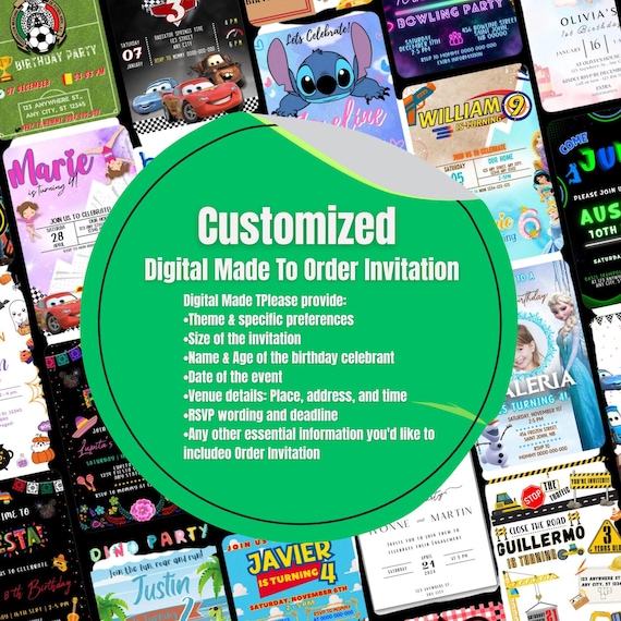 Custom Canva Invitation Template: Personalized Digital Design (Digital Download)
