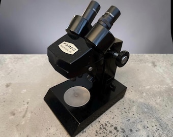 Vintage stereokikarmikroskop tillverkat av Parco Scientific Co.