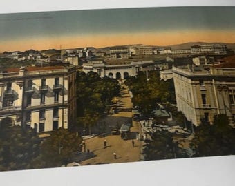 23” Vintage Long Print scenic view of the historic city of Constantine.