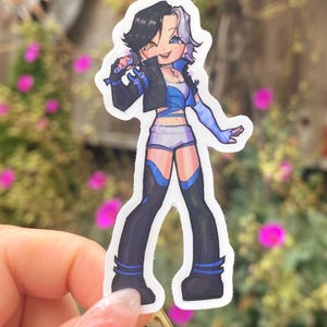 Chilling Charisma (Luna Snow and Jeff the Land Shark) Mini Sticker Set
