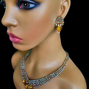 Ballroom Dance Jewelry Set Crystals Summer (luxe)