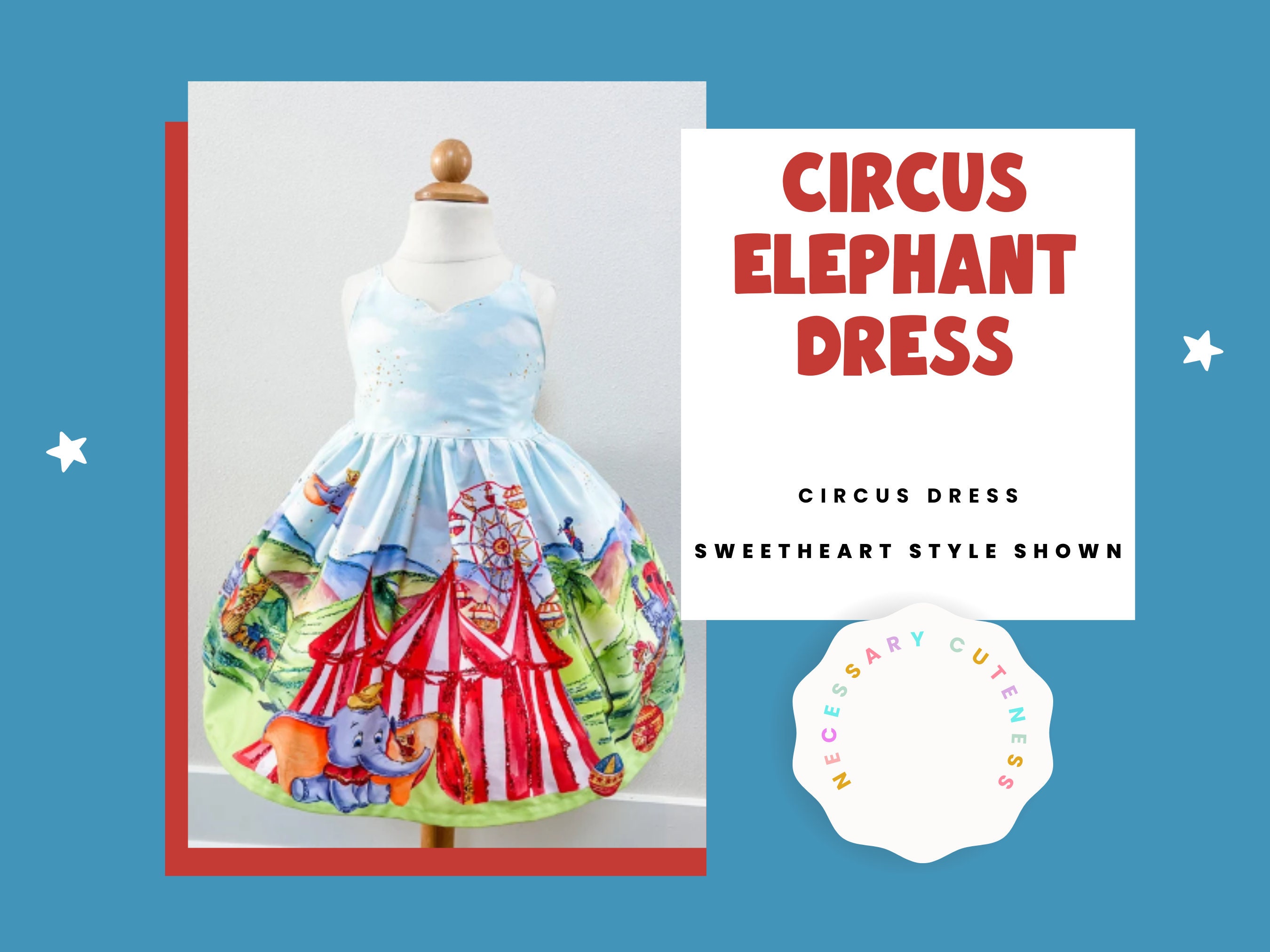 Dumbo Dress Custom Fabric Dress Disney Dress Elephant Dress Etsy Canada