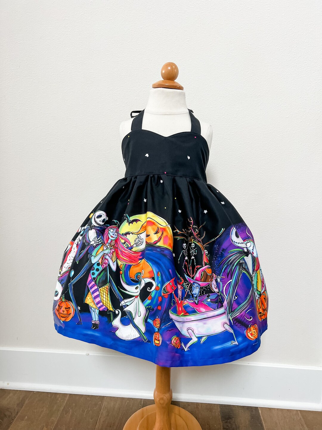 Nightmare Dress Custom Fabric Dress Disneybound Dress Etsy