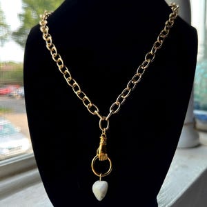 Divine Touch – Handmade Freshwater Pearl & Gold Hand Charm Necklace — Beach Coastal Inspired