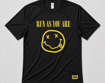 Run As You Are Running-T-shirt: op jaren 90 op grunge geïnspireerd technisch T-shirt voor alternatieve hardlopers