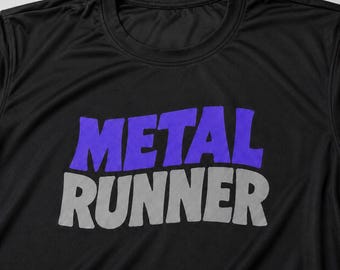 Metal Runner Performance Heavy Metal inspired Alternative Running Tee