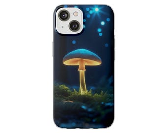 Etui na telefon z motywem grzyba, prezent dla miłośników natury, iPhone i Galaxy